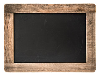vintage blackboard with wooden frame