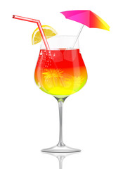 Cocktail freigestellt
