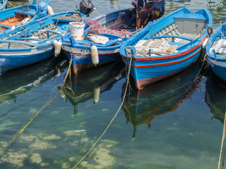 Fishing boat in the harbor, Sicily