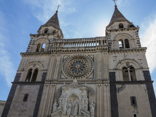 Fototapeta na wymiar Katedra w Katanii na Sycylii, Włochy