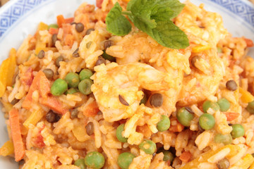 riz aux crevettes