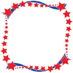 Obraz premium Stars and Stripes Border