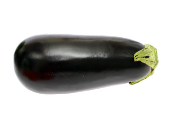 Fresh Eggplant Isolated on White Background