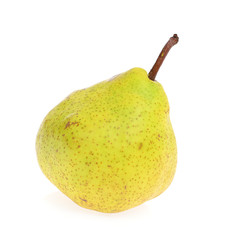 Green Pear Isolated on White Background