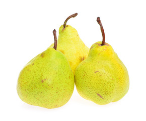 Green Pear Isolated on White Background