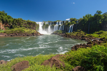 Fototapeta premium Iguazu falls view from Argentina