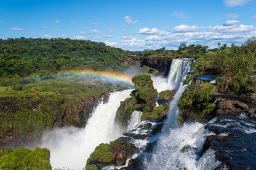 Obraz na płótnie Canvas Iguazu falls view from Argentina