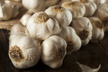 Organic Raw White Garlic