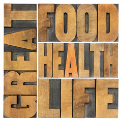 great food, health and life
