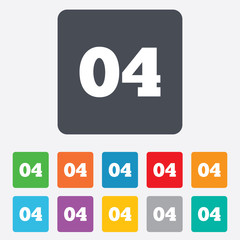 Fourth step sign. Loading process symbol.