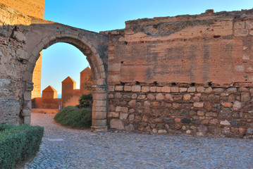 Arch Alcazaba in Almeria, Spain