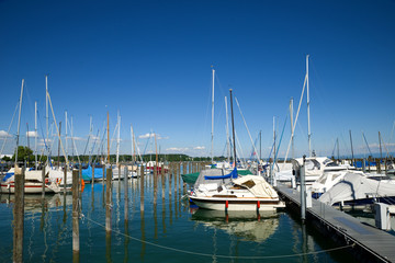 Fototapeta premium Hafen in Konstanz - Bodensee - Deutschland