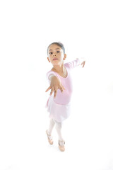 young Ballerina girl dancing Ballet wearing pink tutu © Wordley Calvo Stock