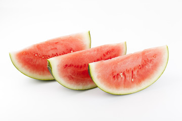 Drei Melonenspalten