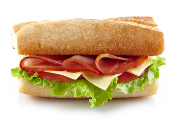 Sandwich with meat and vegetables