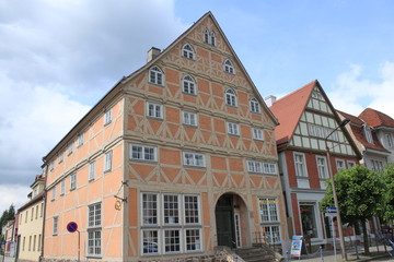 Fototapeta na wymiar Historisches Bürgerhaus am Kyritzer Markt