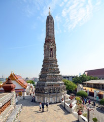 Naklejka premium Stupa in the temple complex of Wat Arun