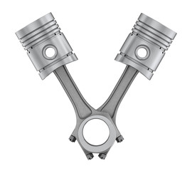 Piston isolated on white backgound