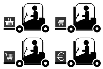 Achats dans 4 monte-charges	