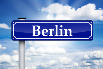 Schild Antik mit Berlin