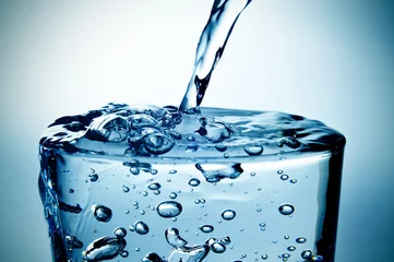 Fotobehang Water glas water