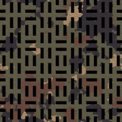 Camouflage grate. Seamless background.
