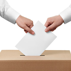 ballot box casting vote election
