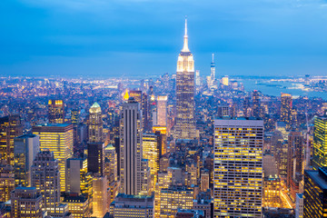 Fototapeta na wymiar Panoramę Nowego Jorku