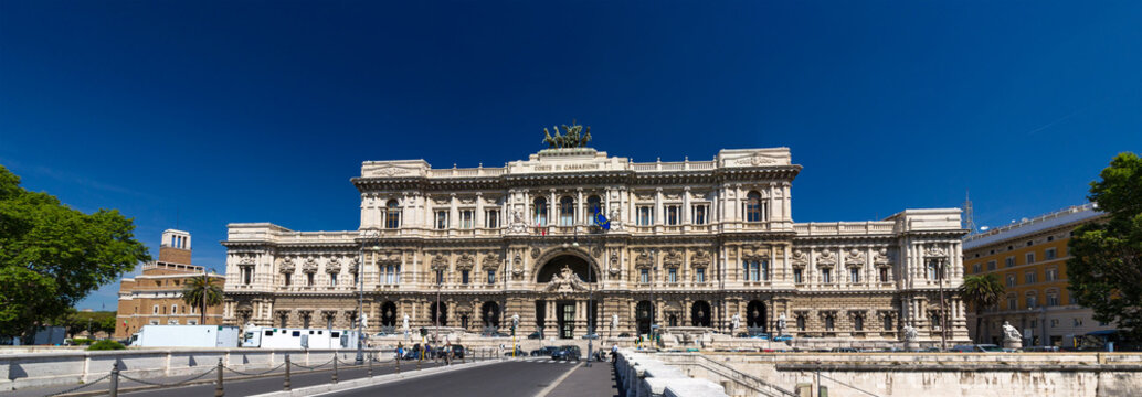 View of Palazzo di Giustizia in Rome, Italy