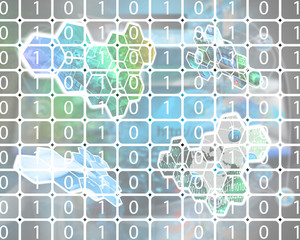 Fototapeta premium background of binary code