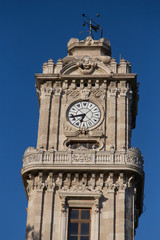 Fototapeta na wymiar Dolmabahce Clock Tower in Istanbul
