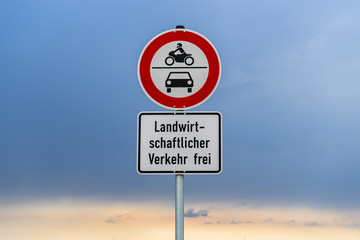 Landwirtschaftlicher Verkehr frei