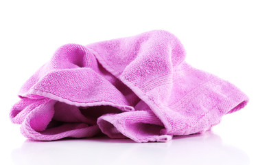 Colorful towel isolated on white