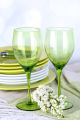 Color table settings, on table, on light background