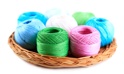 Colorful yarn balls for knitting