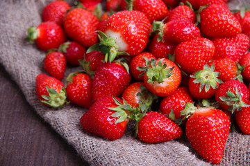 Ripe sweet strawberries