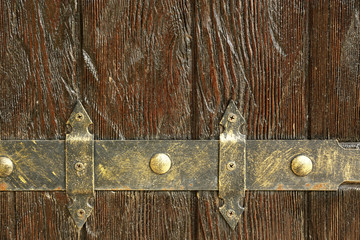 Wooden retro door