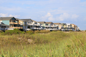 Fototapeta na wymiar Beach houses