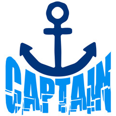 Captain Rang Abzeichen Anker