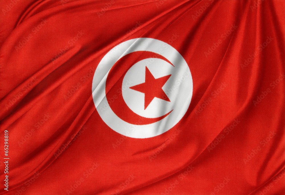 Poster Tunisia flag