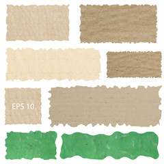 Set Vector grunge paper texture, distressed background