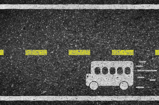 Bus road and asphalt background texture with some fine grain