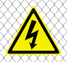 hazard high voltage sign