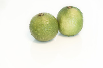 Two fresh green limes
