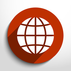 Vector globe icon