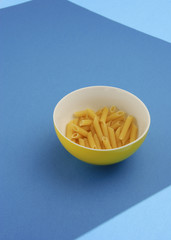 Bowl with Penne Rigate Pasta