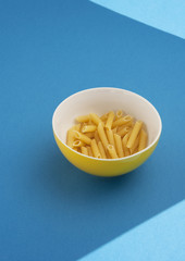 Bowl with Penne Rigate Pasta