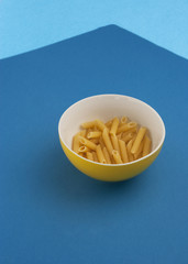 Bowl with Penne Rigate Pasta