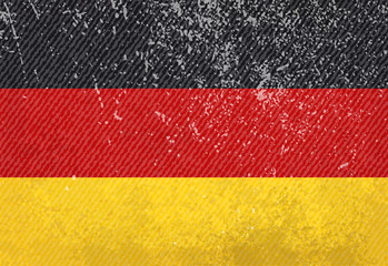 Vintage German flag
