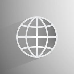 Vector globe icon